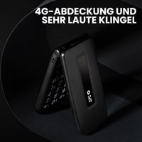 SPC Titan 2 Időseknek Összecsukható 4G Mobiltelefon Nagy Gombokkal Fekete 3