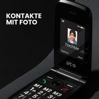 SPC Titan 2 Időseknek Összecsukható 4G Mobiltelefon Nagy Gombokkal Fekete 5