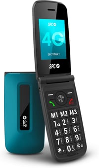 SPC Titan 2 összecsukható 4G senior mobiltelefon, 2,4" kijelző - kék 1