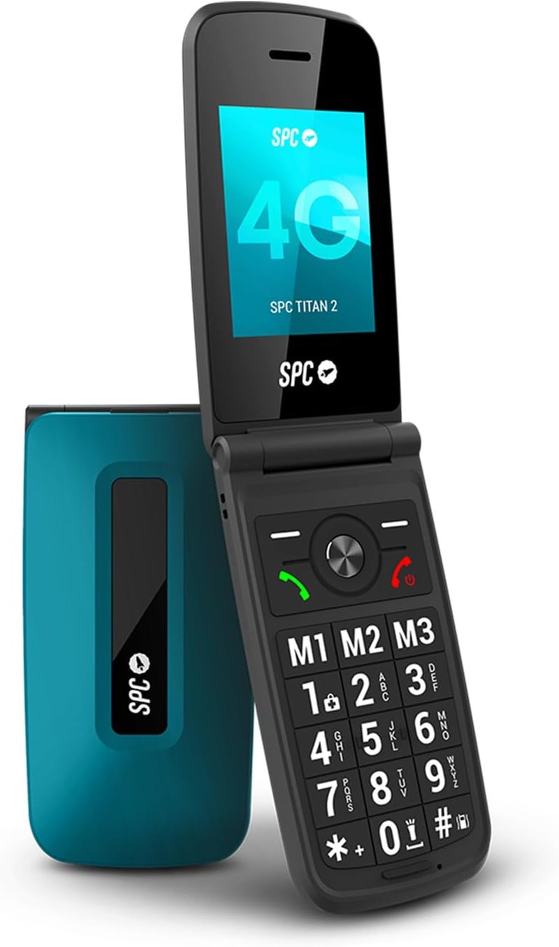 SPC Titan 2 összecsukható 4G senior mobiltelefon, 2,4" kijelző - kék