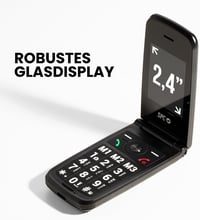SPC Titan 2 Időseknek Összecsukható 4G Mobiltelefon Nagy Gombokkal Fekete 4