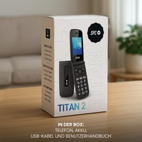SPC Titan 2 Időseknek Összecsukható 4G Mobiltelefon Nagy Gombokkal Fekete 7