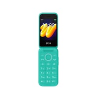 Skladací mobilný telefón SPC Wild 4G – tyrkysový, duálny displej, SOS tlačidlo, fotoaparát, 7-dňová výdrž batérie, bez internetu a sociálnych sietí 4