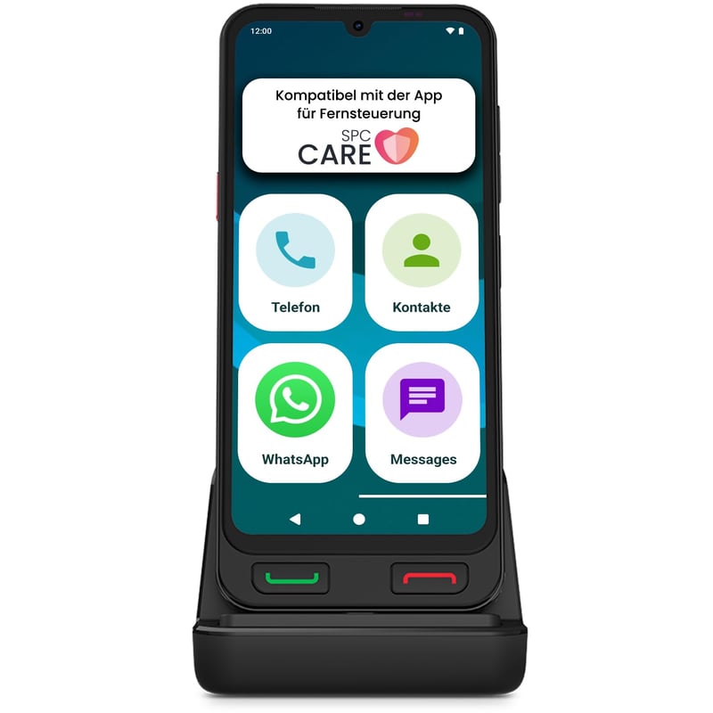 Smartfón SPC Zeus 2 Pro pre seniorov, vzdialená správa a lokalizácia, jednoduchý režim, fyzické tlačidlá, XXL ikony, 6,1-palcový displej, Dual SIM
