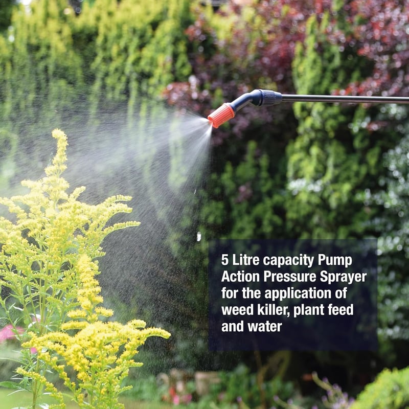 Spear & Jackson 5 literes nyomásos permetezőflakon pumpás kézi spray - 5 Liter, Knapsack