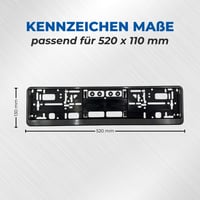 Speed-Buster Carbon držiak na evidenčné číslo 2 ks - 520 mm - Vyrobené v Nemecku 2
