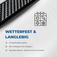Speed-Buster Carbon držiak na evidenčné číslo 2 ks - 520 mm - Vyrobené v Nemecku 5