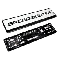 Držiak na evidenčné číslo Speed-Buster, čierny, 520 x 110 mm, sada 2 ks, vyrobený v Nemecku, zacvakávacie upevnenie, vhodný pre 3D ŠPZ, bez reklamnej plochy 1