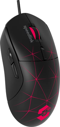 Herná myš Speedlink CORAX s káblom – RGB podsvietenie, 5 programovateľných tlačidiel, prepínač DPI až do 3200 dpi, opletený kábel, čierna 3