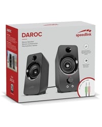 Stereo PC reproduktory Speedlink DAROC, 3,5 mm Jack AUX, 12 W, napájanie cez USB, čierne, pre stolný počítač, laptop, notebook 7