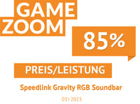 Speedlink Gravity RGB stereo soundbar pre PC – Bluetooth, 3,5 mm jack, RGB podsvietenie, konektor na slúchadlá a mikrofón, čierny 6
