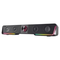 Speedlink Gravity RGB stereo soundbar pre PC – Bluetooth, 3,5 mm jack, RGB podsvietenie, konektor na slúchadlá a mikrofón, čierny 4
