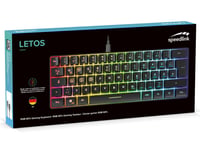 Herná klávesnica Speedlink Letos RGB, 60 %, USB-C, Anti-Ghosting, QWERTZ – čierna 8