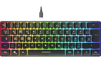 Herná klávesnica Speedlink Letos RGB, 60 %, USB-C, Anti-Ghosting, QWERTZ – čierna 1