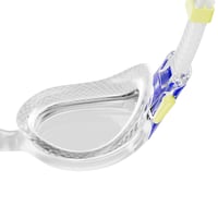 Detské plavecké okuliare Speedo Biofuse 2.0 – číre/True Cobalt/číre šošovky, úprava proti zahmlievaniu, vodotesné, jednoduché nastavenie 3