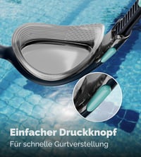 Ochelari de înot pentru femei Speedo Biofuse 2.0 - Marine Blue/Pumpkin Spice/Pale - Anti-aburire, Impermeabili, Ajustare confortabilă 6