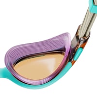 Ochelari de înot pentru femei Speedo Biofuse 2.0 - Marine Blue/Pumpkin Spice/Pale - Anti-aburire, Impermeabili, Ajustare confortabilă 9
