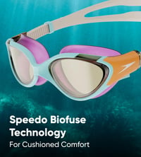 Plavecké okuliare Speedo Biofuse 2.0, dámsky dizajn, nastaviteľný patentný remienok, proti zahmlievaniu, tesniace, pohodlné, 1 ks 3