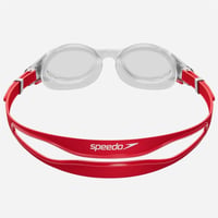 Plavecké okuliare Speedo Biofuse 2.0 Unisex – proti zahmlievaniu, tesniace, červená/strieborná/číra, jednoduché nastavenie 2