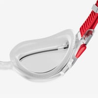 Plavecké okuliare Speedo Biofuse 2.0 Unisex – proti zahmlievaniu, tesniace, červená/strieborná/číra, jednoduché nastavenie 4