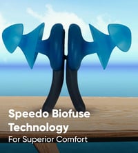 Plavecké štuple do uší Speedo Biofuse, ergonomický dizajn, vodotesné, farba Charcoal/Pool, chrániče sluchu 4