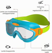 Speedo Biofuse Sea Squad gyerek úszómaszk - UV-védelemmel, csecsemőknek 2