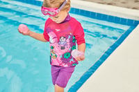 Ochelari de înot pentru copii Speedo Biofuse Sea Squad cu protecție UV și strat anti-aburire - Electric Pink/Miami/Bloss - Reglabili - Mărime universală 3