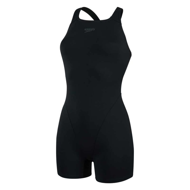 Ženski kupaći kostim Speedo Eco Endurance+ Legsuit – Otporan na klor, reciklirani materijal – crni, veličina 44