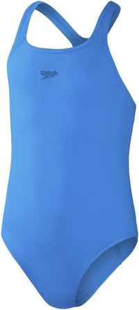 Dievčenské plavky Speedo ECO Endurance+ Medalist, odolné voči chlóru, vyrobené z recyklovaných materiálov, Bondi Blue, veľkosť 11-12 rokov 4