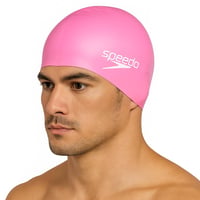 Speedo Elastomeric silikónová plavecká čiapka pre dospelých – Ružová, unisex plavecká čiapka na preteky 2