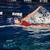 Dámske pretekárske plavky Speedo Endurance+ Flyback, čierno-biele tréningové plavky, veľkosť 38 4