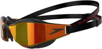 Ochelari de înot Speedo Fastskin Hyper Elite pentru adulți - Negru/Dragon Fire/Auriu, pentru competiții și antrenament, design hidrodinamic 2