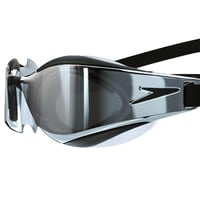 Plavecké okuliare Speedo Fastskin Hyper Elite pre dospelých, preteky, tréning, hydrodynamické, UV ochrana, čierna/oxidová sivá/chróm 3
