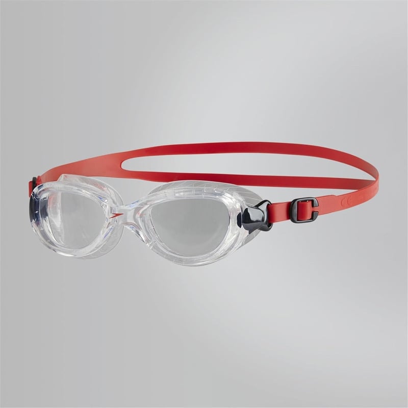 Detské plavecké okuliare Speedo Futura Classic - S ochranou proti zahmlievaniu, vodotesné, farba Lava Red/Clear