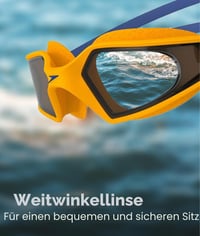 Plavecké okuliare Speedo Hydropulse Junior pre deti - Pool Blue/Chilliblue/Lghtsmoke, proti zahmlievaniu, tesniace, unisex 5
