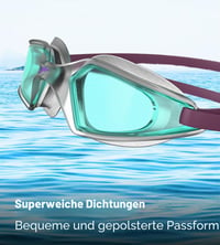 Plavecké okuliare Speedo Hydropulse Junior pre deti - Pool Blue/Chilliblue/Lghtsmoke, proti zahmlievaniu, tesniace, unisex 3