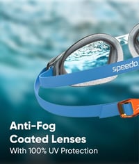 Speedo Hydropulse Junior úszószemüveg gyerekeknek - Unit size, Deep Plum/Clear/Light Blue 5