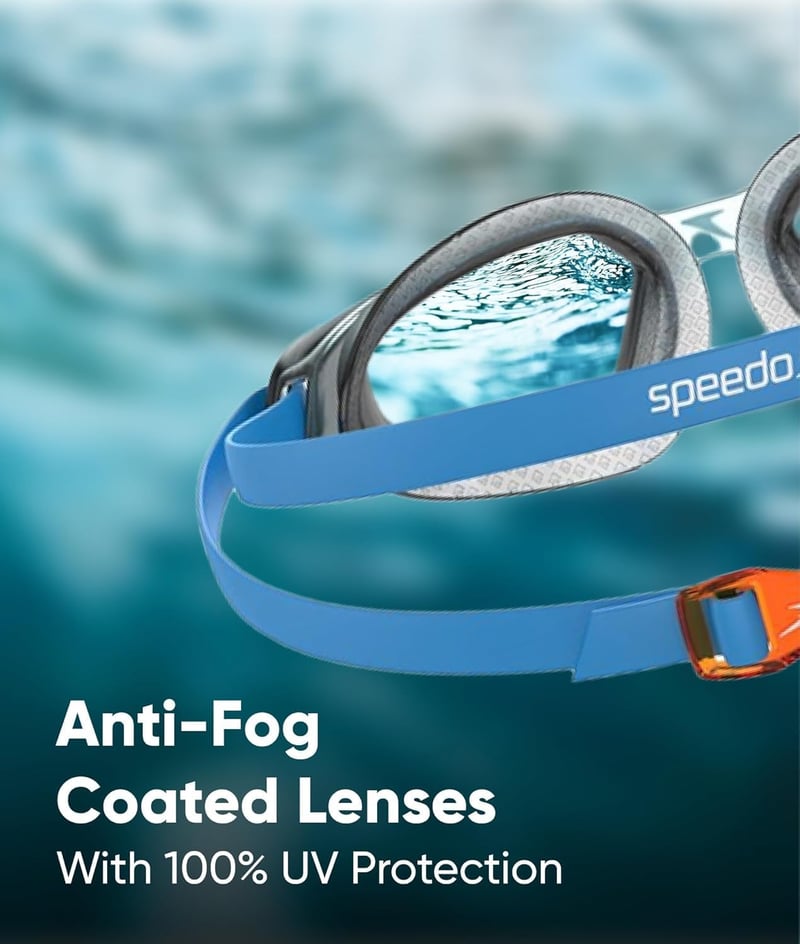 Speedo Hydropulse Junior úszószemüveg gyerekeknek - Unit size, Deep Plum/Clear/Light Blue