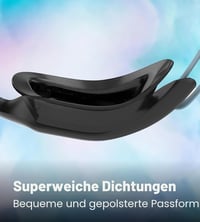 Unisex plavecké okuliare Speedo Hydropulse – Ardesia/Cool Grey/Chrome, nastaviteľný dizajn, pohodlné nosenie 7