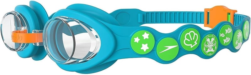 Ochelari de înot pentru copii Speedo Infant Spot - Albastru, cu baretă reglabilă, ochelari de înot confortabili pentru începători (1 buc.)