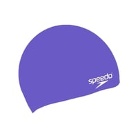 Detská silikónová plavecká čiapka Speedo Junior Plain Moulded - Udržiava vlasy v suchu - Modrá 5