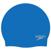Detská silikónová plavecká čiapka Speedo Junior Plain Moulded - Udržiava vlasy v suchu - Modrá 1