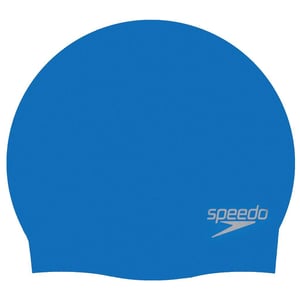 Speedo Junior Plain Moulded silikonska kapa za plivanje za djecu - Održava kosu suhom - Plava