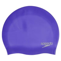 Detská silikónová plavecká čiapka Speedo Junior Plain Moulded - Udržiava vlasy v suchu - Modrá 4
