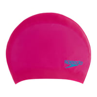 Plavecká čiapka Speedo Junior Unisex Long Hair Cap na dlhé vlasy - farba Begonia Pink/Lapis Blue, protišmyková, univerzálna veľkosť 1