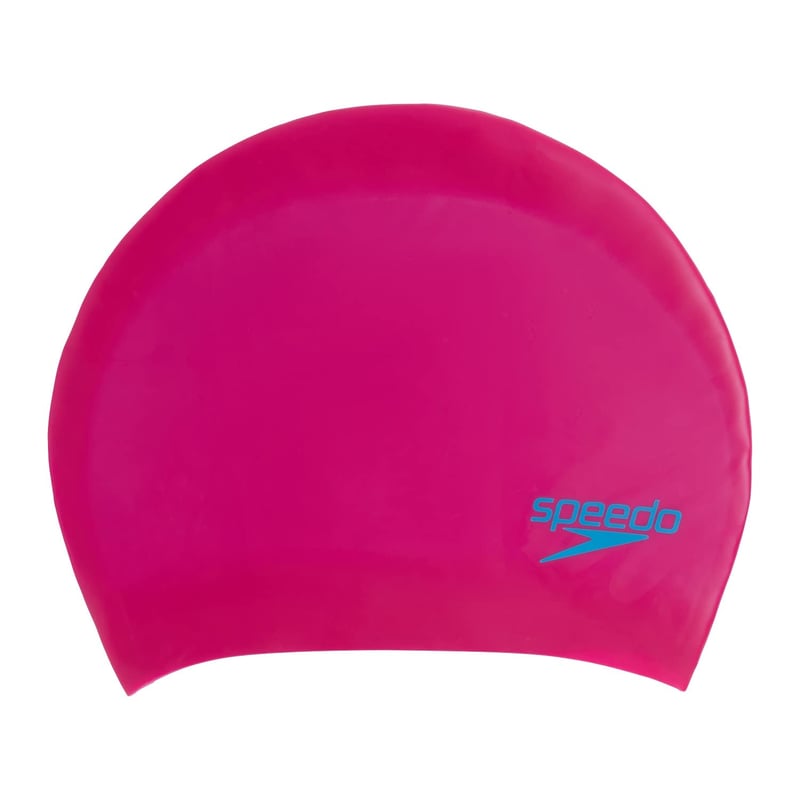 Plavecká čiapka Speedo Junior Unisex Long Hair Cap na dlhé vlasy - farba Begonia Pink/Lapis Blue, protišmyková, univerzálna veľkosť