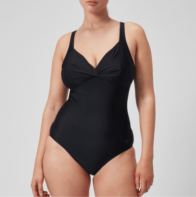 Costum de baie modelator pentru femei Speedo cu bretele încrucișate – Costum de baie întreg cu tehnologie de modelare