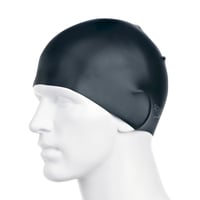 Plavecká čiapka Speedo Silicon Moulded - čierna/biela, silikónový materiál, unisex plavecká čiapka 8