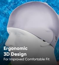 Plavecká čiapka Speedo Silicon Moulded - čierna/biela, silikónový materiál, unisex plavecká čiapka 5