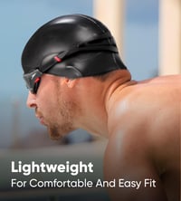 Plavecká čiapka Speedo Silicon Moulded - čierna/biela, silikónový materiál, unisex plavecká čiapka 4